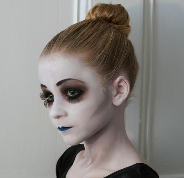maquillage halloween enfant fille fantôme