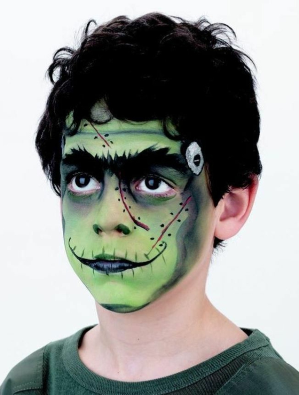 maquillage halloween enfant garçon zombie