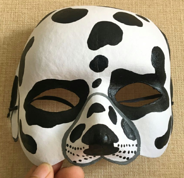 masque halloween à fabriquer vous-même dalmatien