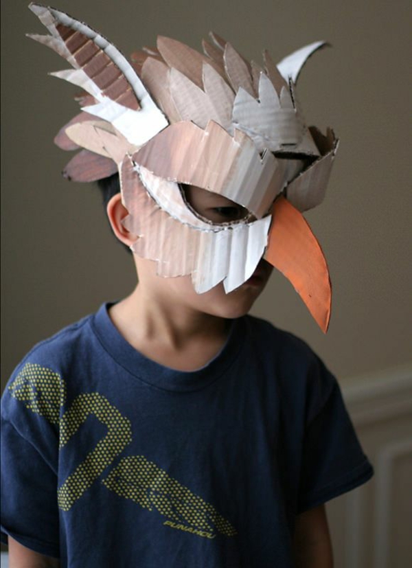 masque halloween à fabriquer vous-même en carton