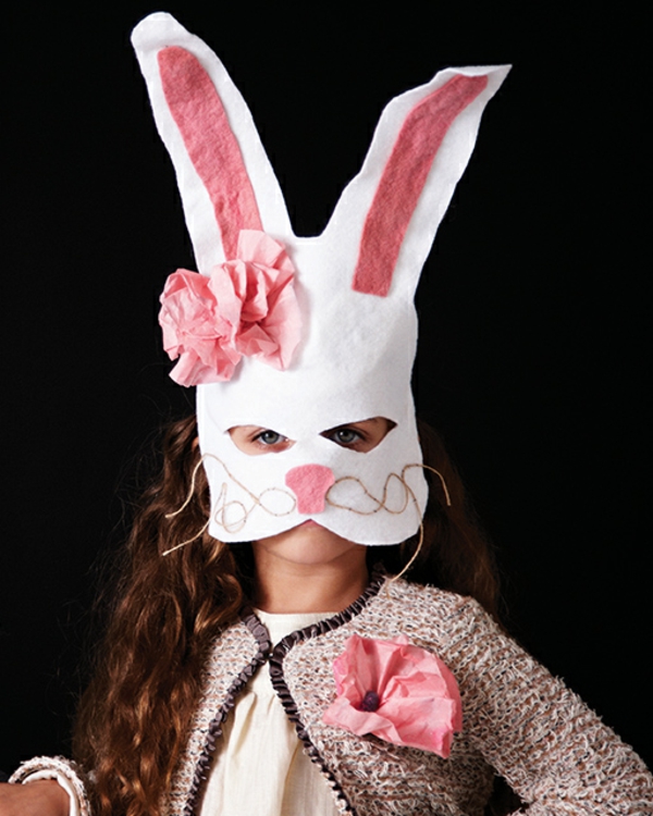 masque halloween à fabriquer vous-même lapin