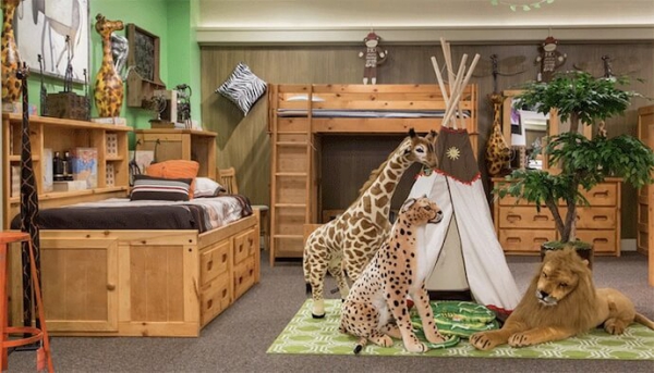 mobilier chambre enfant le thème de la jungle
