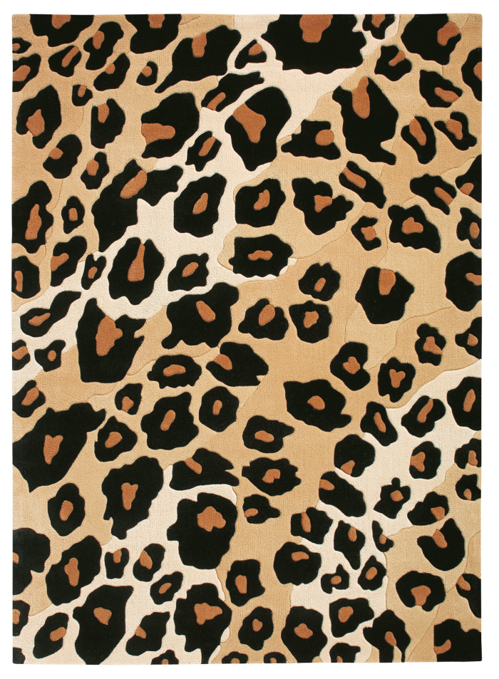 tapis imprimé animal la peau léopard