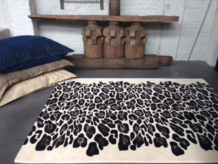tapis imprimé animal imprimé léopard