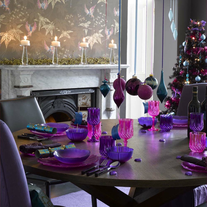 déco-en-violet-assiette-de-Noël