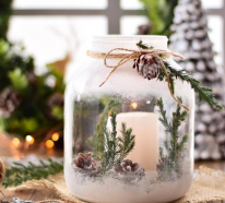Décoration Noël à faire soi-même dans des bocaux : 18 idées et tuto (4)