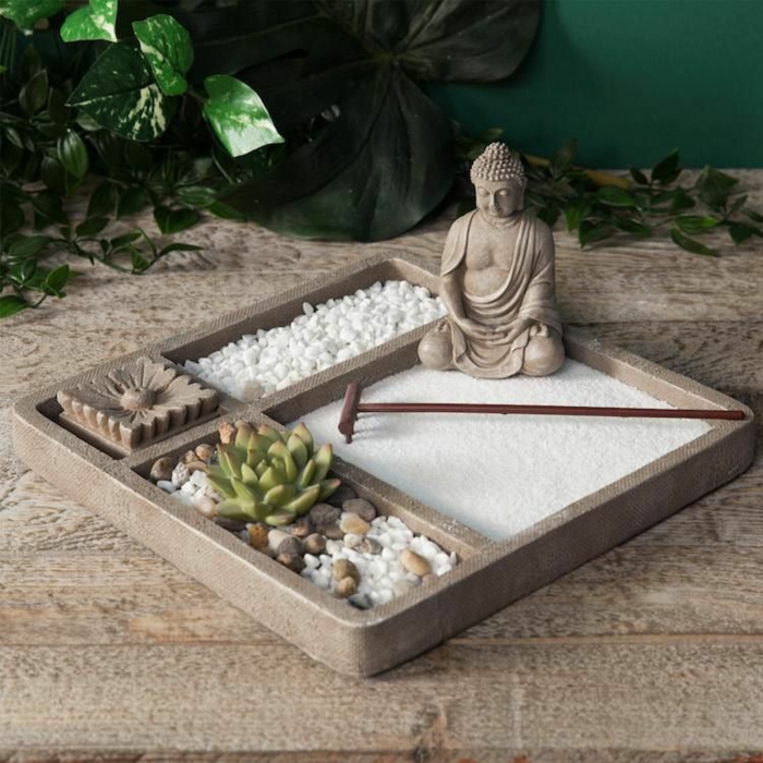 idée cadeau secret santa mini jardin zen