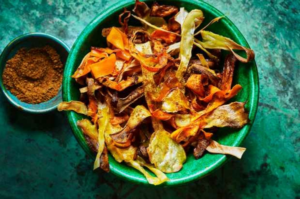idée repas nouvel an légumes croustillants au curry