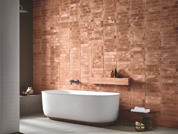 carrelage salle de bain 2020 texturé imitation briques