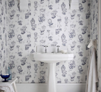 Déco pour salle de bains avec papier peint : idées pour une touche personnalisée (2)