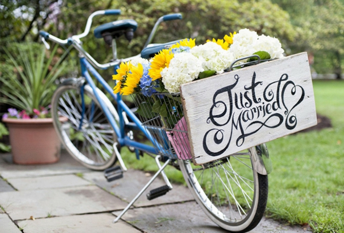 mariage écolo vélo