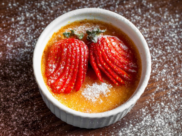 recette crème brûlée à la fraise