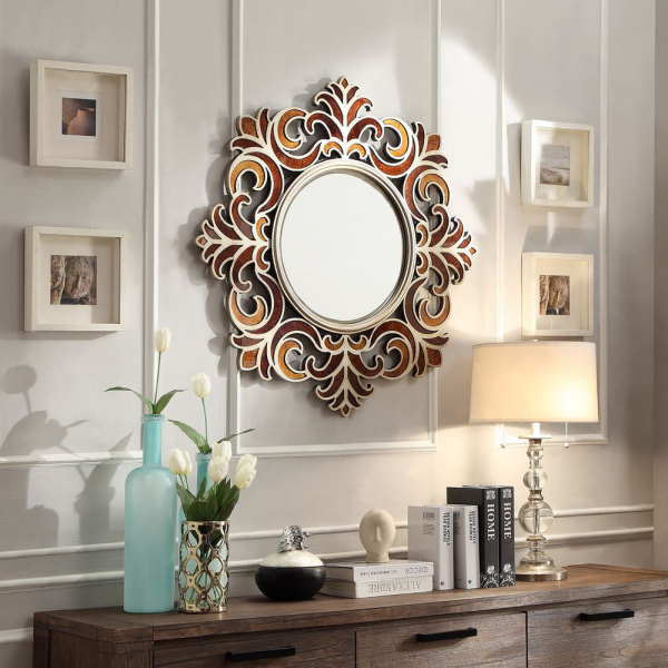 miroir décoratif mural comme pétales