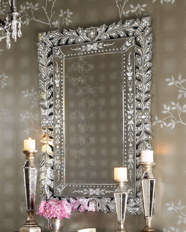 miroir décoratif mural pour un grand foyer