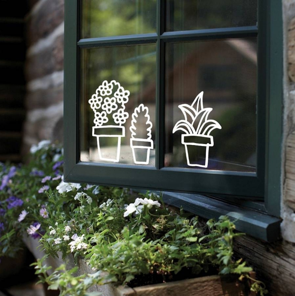 déco de pâques extérieur et jardin décoration de fenêtre