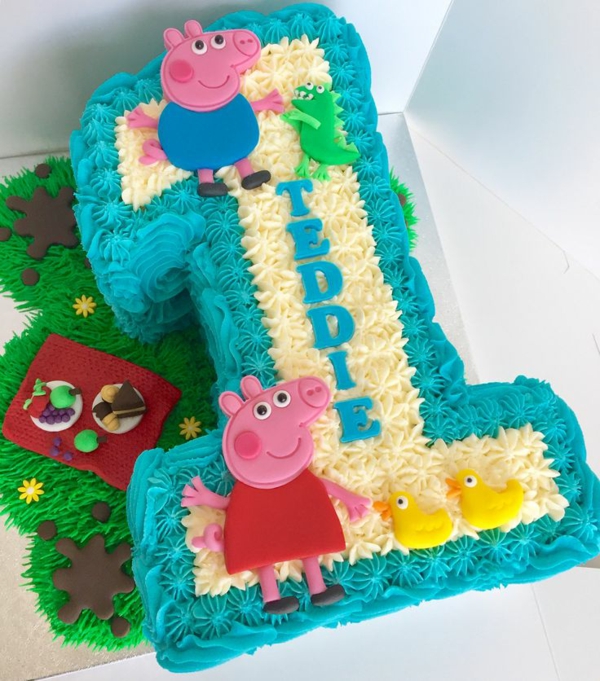 gâteau peppa pig chiffre anniversaire