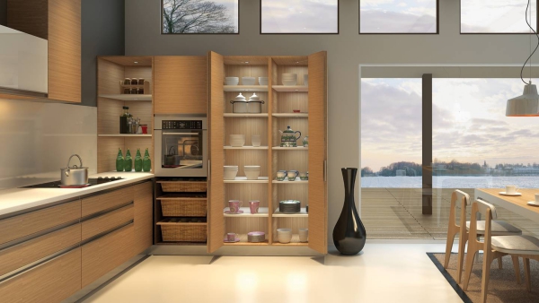 cuisine moderne 2020 vitrines et étagères 
