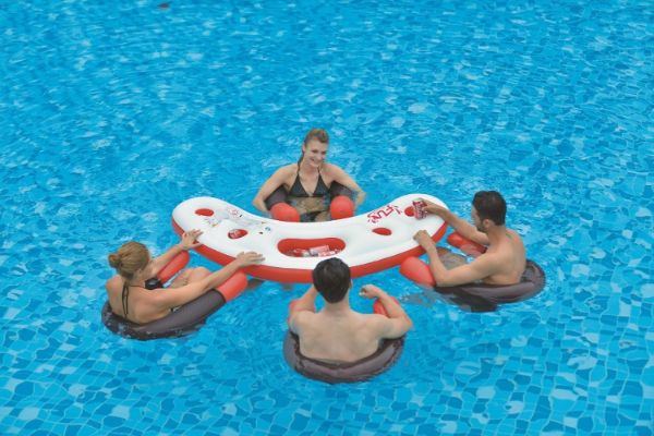 bar flottant pour piscine accessoires toboggan gonflable