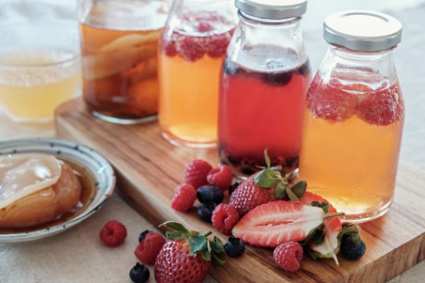 kombucha recette boisson aux fruits