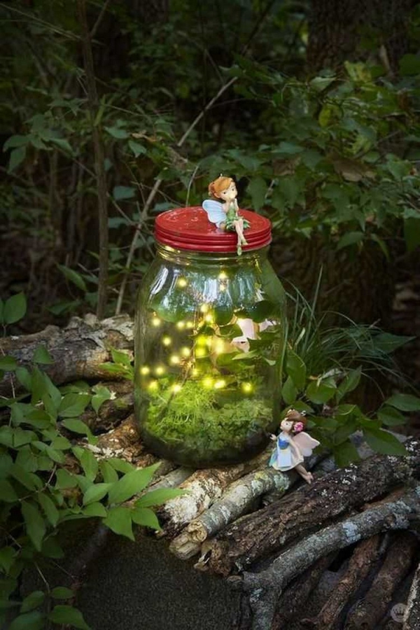 éclairage de jardin DIY un bocal lumineux 