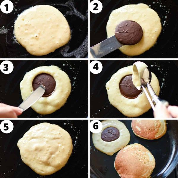 étaper comment préparer pancake fourré