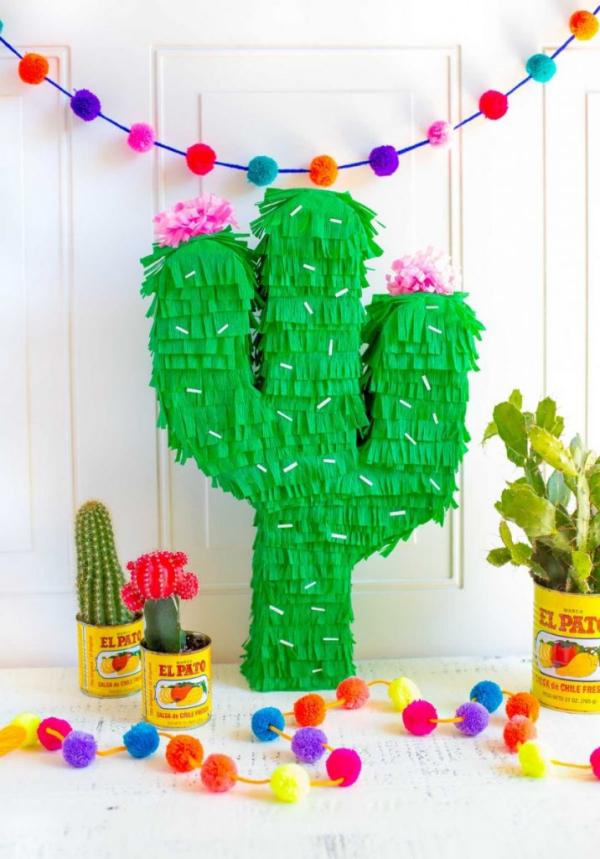 fabriquer une piñata cactus