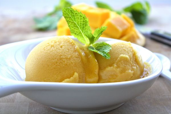 recette sorbet à la mangue