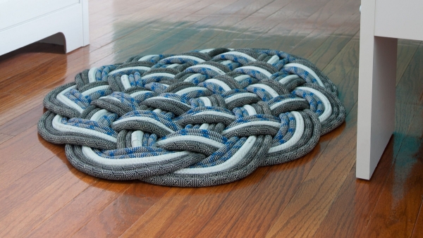 tapis en corde colorée à fabriquer