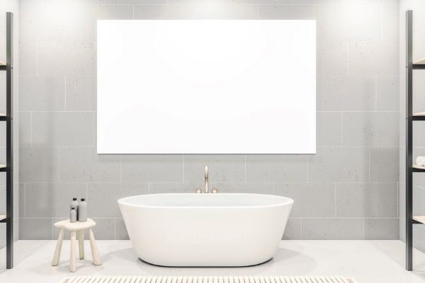 béton ciré salle de bain, belle alternative aux autres revetements salle de bain